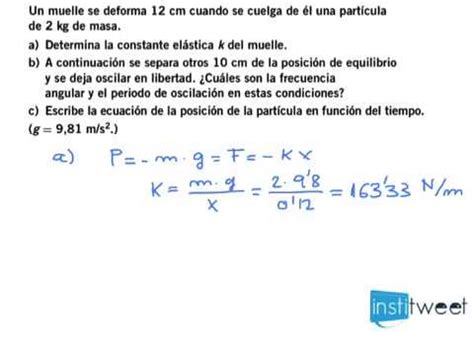 ENERGÍA POTENCIAL ELÁSTICA EJERCICIOS RESUELTOS DE CONSTANTE ELÁSTICA